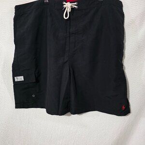 POLO Ralph Lauren Black Shorts Swimwear Drawstring Men's Big & Tall 3XB/3TG